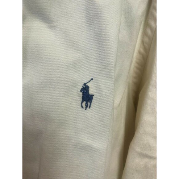 Ralph Lauren Polo Men's Pale Yellow 100% Cotton Button Up Large - Picture 3 of 5